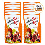 유쾌 통쾌 내안의 변신 다이어트 음료 90ml x 12포 쾌변 장청소 장건강 식이섬유 파우치 푸룬과실 : 맑은누리팜