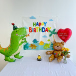 생일파티용품 생일가랜드 현수막 포스터 HBD 스마일 : 쏙쏙마켓