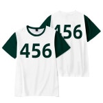 오징어 게임굿즈 관리자옷 츄리닝 의류 티셔츠 456 067 인쇄 남성 및 여성 티셔츠 스포츠웨어 의상 캐주얼 느슨한 커플 여자 친구 : 모아모아95