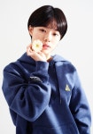 요넥스 213TH002U 기모 후드티셔츠 네이비 라켓소년단 : 지훈배드민턴샵