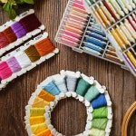 십자수실 프랑스 자수실 세트 80색 4미터 : 우아한클릭