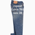 리바이스 501 (30,31 사이즈) 빈티지 진청 일자 청바지 : REPEAT LAB