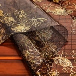 방수 식탁보 테이블보 1.0mm1.5mm 두꺼운 블랙 골드 클립 꽃 식탁커버 테이블커버 : 유희스토어