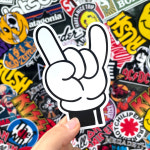 ROCK N ROLL HAND SIGN 락앤롤 스티커 아이패드 스티커 : 스티커붐