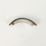 로렌스 클래식 볼륨일자 바렛 오페라실버 마블 셀룰로오스 고급 프랑스핀 10cm 헤어자동핀 : LORENS