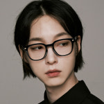 남자 여자 오버사이즈 시력보호 블루라이트 차단 안경 유니크한 얼굴형에 맞는 패션 뿔테안경 : 하루홀릭