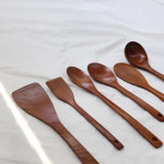 원목조리도구 6종세트 우드 나무뒤집개 주걱 볶음스푼 국자 키친툴 주방집기 : 매일주방