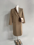 [J0617] 데일리수잔 배색 포인트 롱 코트 (어깨패드) : 데일리수잔