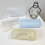 직사각 반 투명 플라스틱 안경 케이스  안경 및 선글라스 겸용 큰사이즈 : 에이츠비