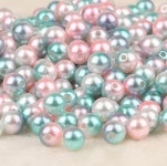 6,8,10mm  칼라 진주 펄 구슬 장식 공예  비즈 보석 악세사리  꾸미기  만들기 : 에벤에셀 플라워