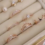 14k 18k 큐빅 티아라 크라운 왕관 반지 : 금마루 쥬얼리