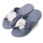 국산 카멜리아 코사지 에바 플라워슬리퍼 (그레이) 까멜리아 플라워거실화 에바슬리퍼 0436 : 토탈하우스