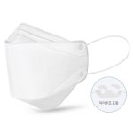 국내생산 식약처허가 KF-AD KF80 KF94 크린케어 개별포장 소형 대형 화이트 블랙 마스크 100매 : 럭키게스트