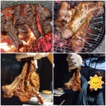 CAB등급 프리미엄 명품소 꽃 우대갈비 제주흑돈산적갈비 캠핑고기 숯불고기 홈파티 : 한우랑제주돈