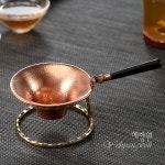 [다도 다구 거름망] 예향원 흑단목 손잡이 순동 차거름망 4종 E-9290 : 예향원
