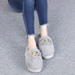 G1867 빅체인 여성 겨울실내화 방한화 털슬리퍼 털실내화 : 로스토