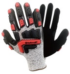 협착저감 천하무적장갑 안전장갑 산업용 공업용 니트릴장갑 작업 미끄럼방지 손등보호 코팅 : 시월생 스토어