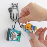 차키걸이 자석 캐릭터 부착 현관문 냉장고 마스크 열쇠 소품 고리 걸이 8종류 : 벌교마켓