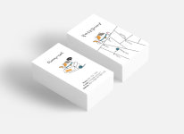 박스를좋아하는  고양이 강아지 애견샵 애견 고양이미용실 반려동물 동물병원 명함 : 디자인 밥