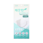 깨끗한 황사방역 KF94 미세먼지 숨쉬기편한 4중필터 국내산 화이트 흰색 대형 마스크 1매 : 에스에이치메디칼