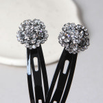 고급스러운 볼륨여왕 화이트 큐빅 포인트 헤어핀세트 111746 : 엘리스젬마 아이템뷰