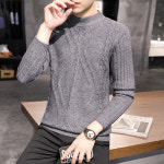 남자니트 폴라 터틀넥 풀오버 히트텍 꾸안꾸 스웨터 : 웨일테일 니스