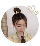 플라워 베어 헤어 6종 한세트 여성 여자 패션 데일리 집게핀 머리끈 헤어끈 : 현지네샵
