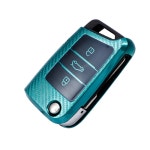 차량용 폭스바겐 폴딩키 케이스 카본패턴 A형 폴로 뉴 티구안 올스페이스 골프 7세대 : 라온파인