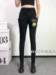 넘버원 겨울 기모 여성 스판 밴딩 배기 팬츠 : 봉숙이