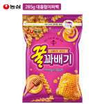 농심 꿀꽈배기 대용량 285gx4봉/지퍼백/대봉/스낵 : 성지노마진샵