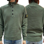 [논현 더팩토리](당일) [STONE ISLAND] 스톤아일랜드 와펜 패치 반집업 버튼 니트 스웨터 / 세이지 그린 (7515540A3 V0055) : 논현 더팩토리... 