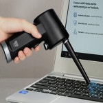세차장 충전용 엔진룸 가정용 PC 컴퓨터 키보드 청소 캠핑 미니 휴대용 바람건 : 비에스지스토어
