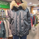 베네통 폭스퍼 후드 구스 패딩 bapda5161 : 롯데광주월드컵 베네통