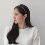 [무배 / 4colors] 라틸 메탈큐빅 헤어밴드 : 더노블