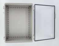 BC-ATP-304015 (300 400 150) 하이박스 이중도어 투명커버 일체형 힌지 매미고리 : 계원산업