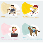 블루본 아이노우 초소형 미니 마스크 썸머라인 코지업 20매 유아 : 투유플러스