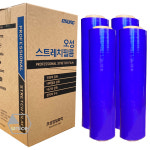 오성  스트레치필름 4롤 1박스 검정색 20mic 500mm 350m : UNICEcp