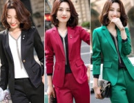 여성 장장  가을풍경 투피스 : 하이네르