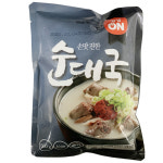 초원식품 정성온 순대국 600g 즉석국 즉석탕 아이스박스포함 무료 : 미채움푸드