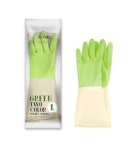 D0145/ 명진 투톤 고무장갑 주방장갑 그린 : yesmii