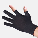 미끄럼방지 작업용 2구 반장갑 터치 정밀작업 손가락구멍 등산 레저 운전 오픈 핑거장갑 : 비앤채