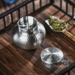 [다도 다구 차통] 예향원 주석공예 소분용 순수 주석 찻잎통 E-9305 : 예향원