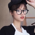 오버 투명 뿔테 안경 패션 안경테 자외선차단 안경 : 내눈에반하다