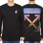 [오프화이트] 디그레이드 애로우 OMAB001F 21JER001 1084 남자 긴팔티셔츠 : 신세계라이브쇼핑