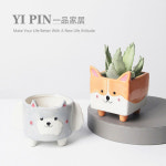 테라스 마당 야외 옥상 정원 전원주택 조경 꾸미기 을여심도자기코키토끼조형우로다육동물오목화분장식도자기캔가든장 : 넘버원소싱