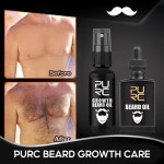 새로운 PURC 성장 수염 오일 남성용 수염 그루밍 트리트먼트 수염 케어 30ml : 모아모아95