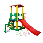 해피 플레이 세트 B 유아 놀이터 미끄럼틀 실내 놀이터  축구대 아기 체육관 : 그린랜드79