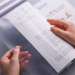 A4 A5 B5 투명 책 커버 10 개 방수 자체 접착 보호 필름 학교 사무용품 문구 : 오닐차이나