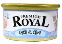프리미엄 로얄 참치&치어 85g (1box/24ea) : 송원 펫마트