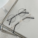 코받침 없는 안경 보노게인 BONOGAIN SETH 셋 블루라이트 차단 메탈 안경 04 : EYEDEAR SHOP